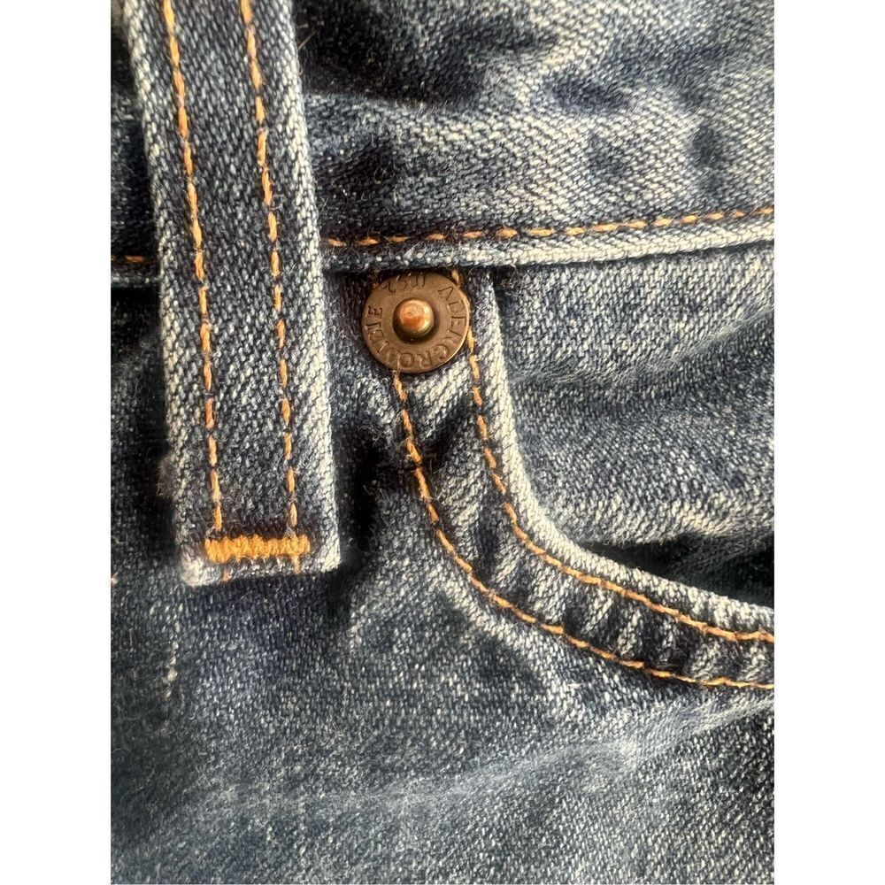 Abercrombie and Fitch  Flare Mid-rise Button Fly Denim Jeans size 2 - Picture 13 of 16
